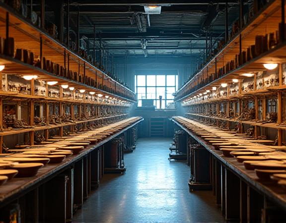 歴史的な道具が並ぶ神田岩本町のハットアトリエ